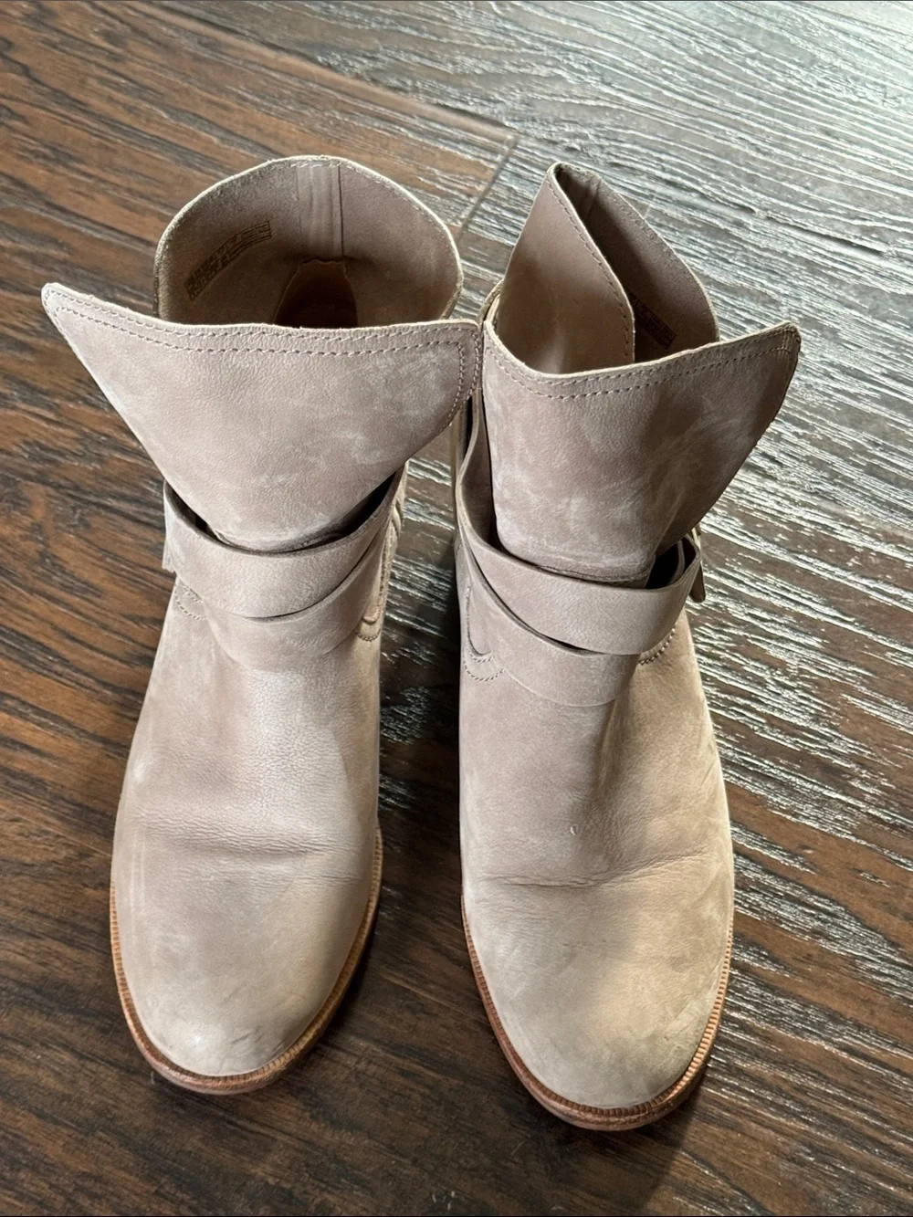UGG Women's Suede Ankle Boots in Taupe Gray